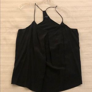 Madewell black 100% silk top
